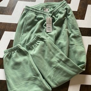 Richer Poorer Sage green sweatpants